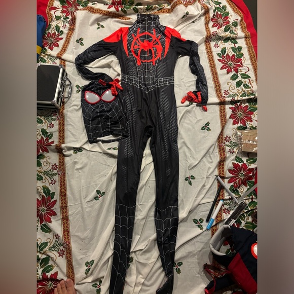 NWOT Miles Morales Costume Spider Man Suit Cosplay adult small (160/87) - Picture 1 of 6